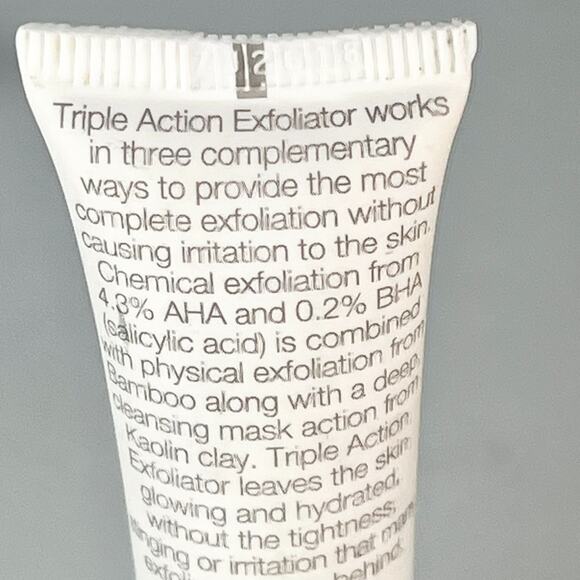 Trufora Triple Action Exfoliator Mask Kaolin Clay Bamboo Travel .5 oz 15 ml New - Picture 4 of 5